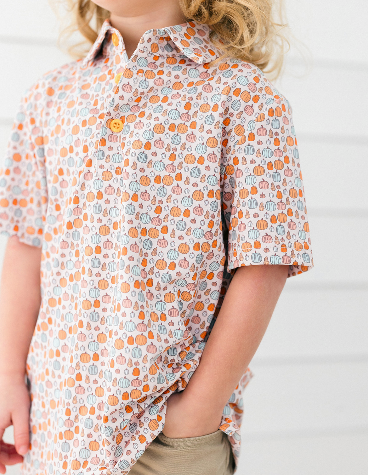 Orange Pumpkin Boys' Polo
