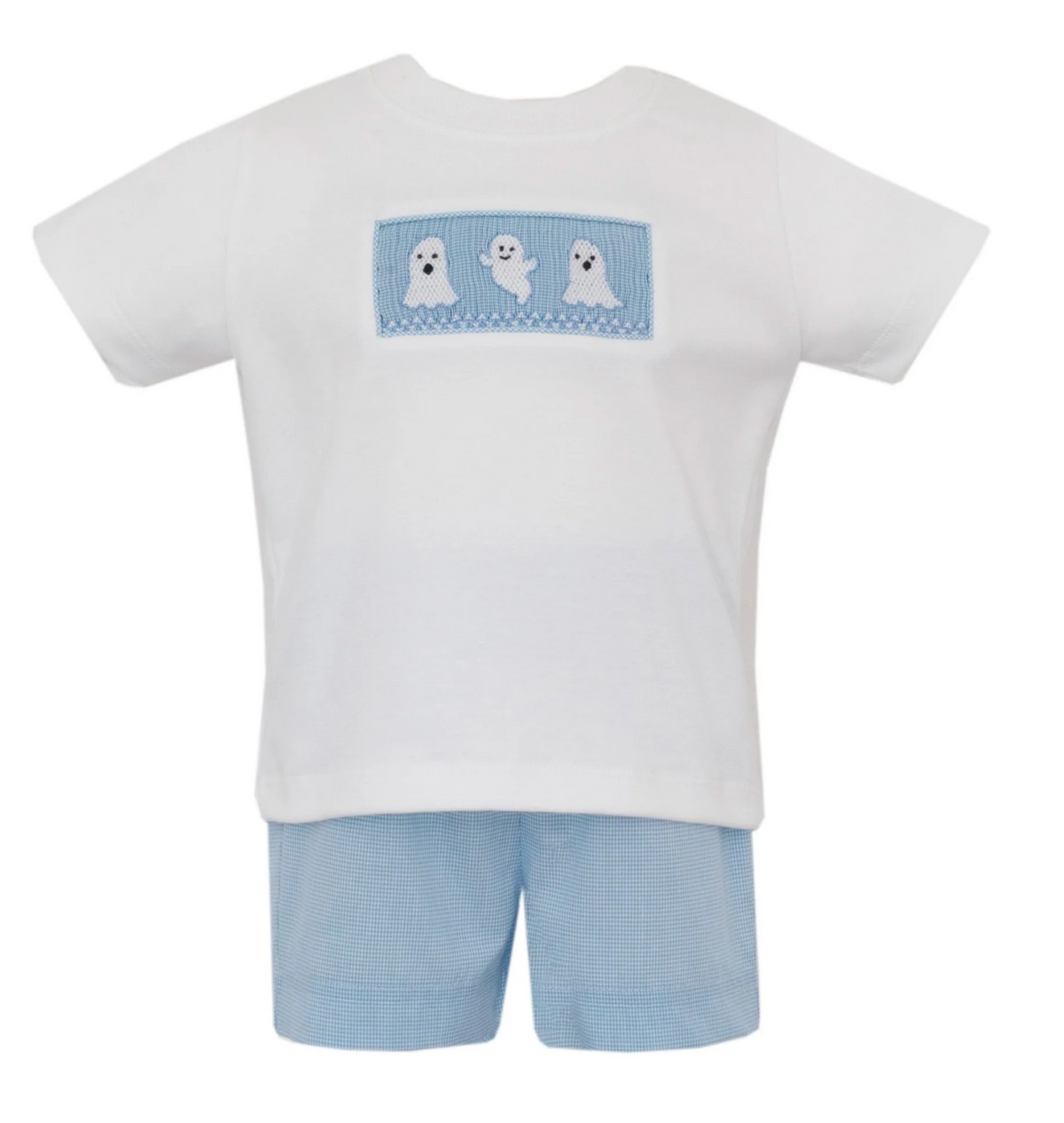 Ghost Blue Minicheck Short Set