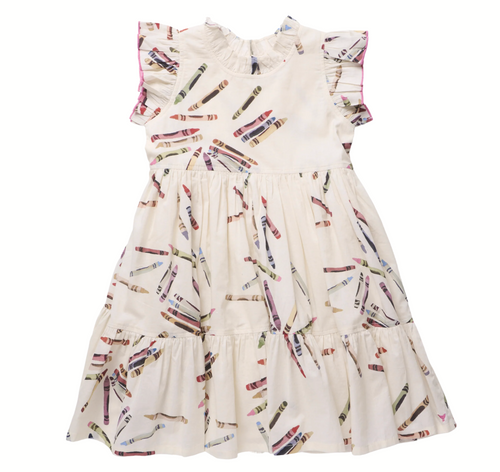 Jennifer Tossed Crayons Dress