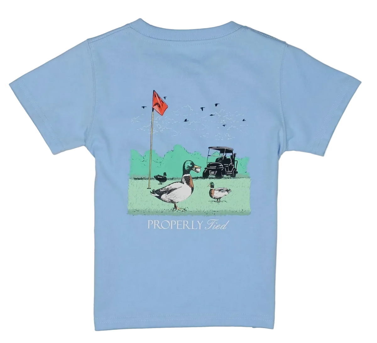 mallard ducks playing golf of T-shirt