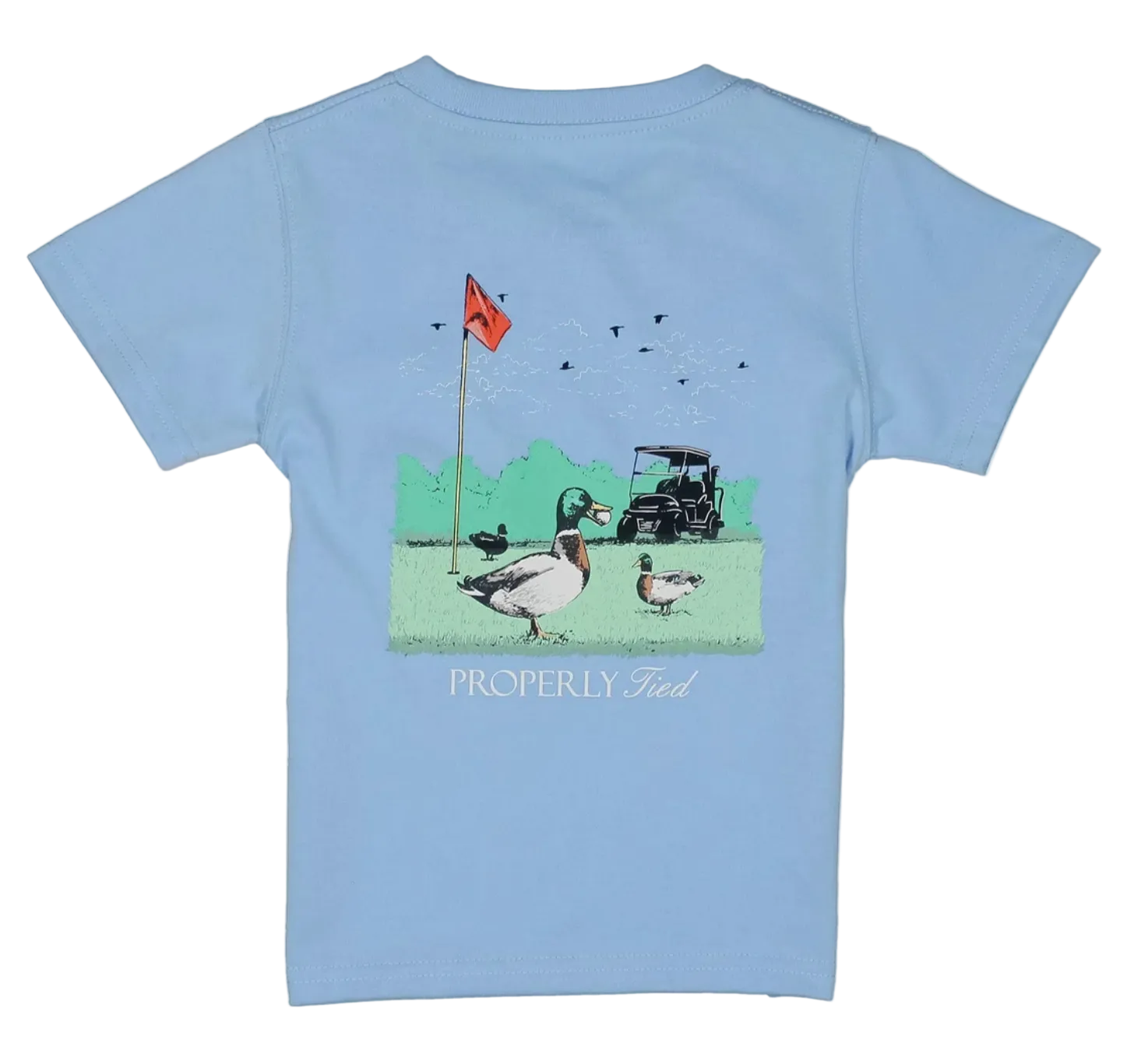 mallard ducks playing golf of T-shirt