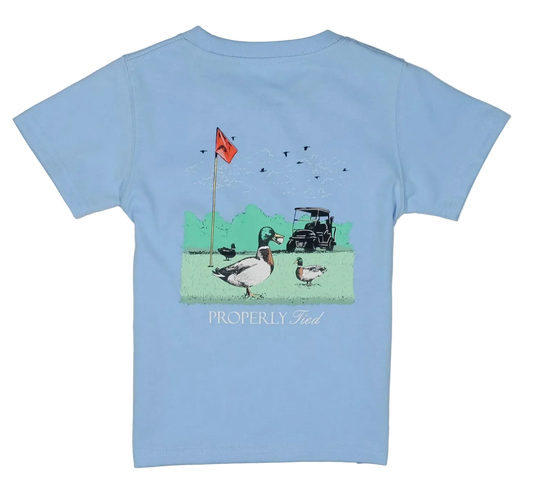 mallard ducks playing golf of T-shirt