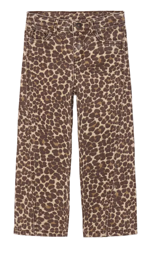 leopard jeans