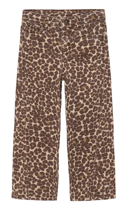 leopard jeans