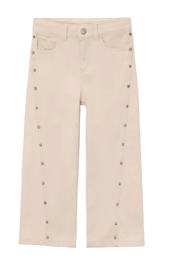 tofe jeans with stars on the front going down the side of the pants