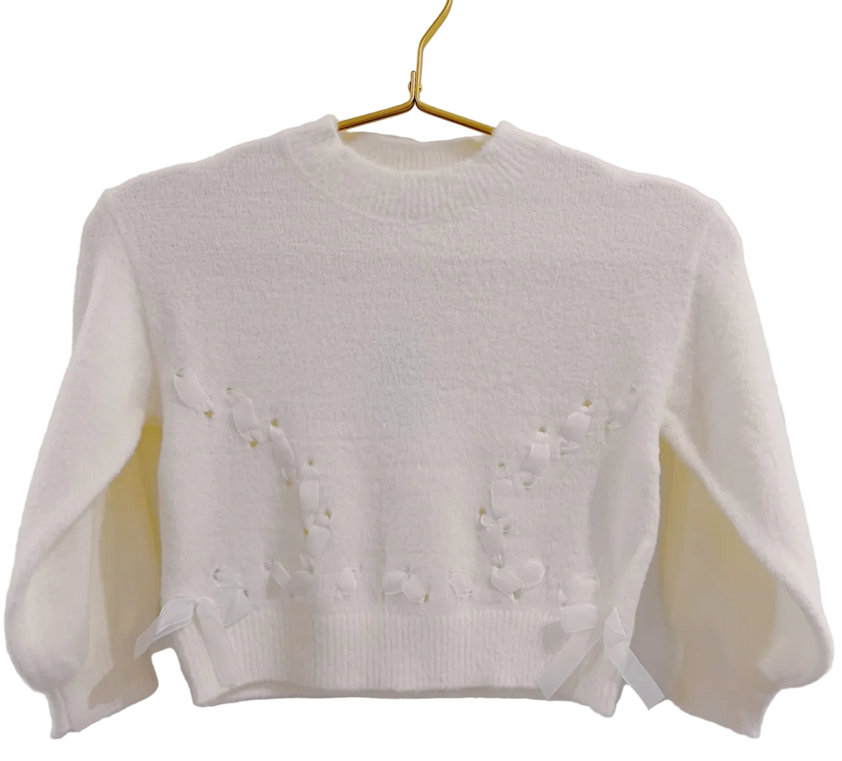 Fur Ribbon Sweater