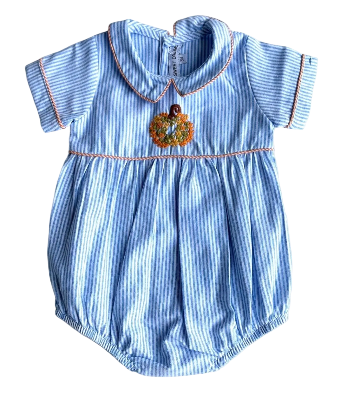 Blue Striped Pumpkin Bubble