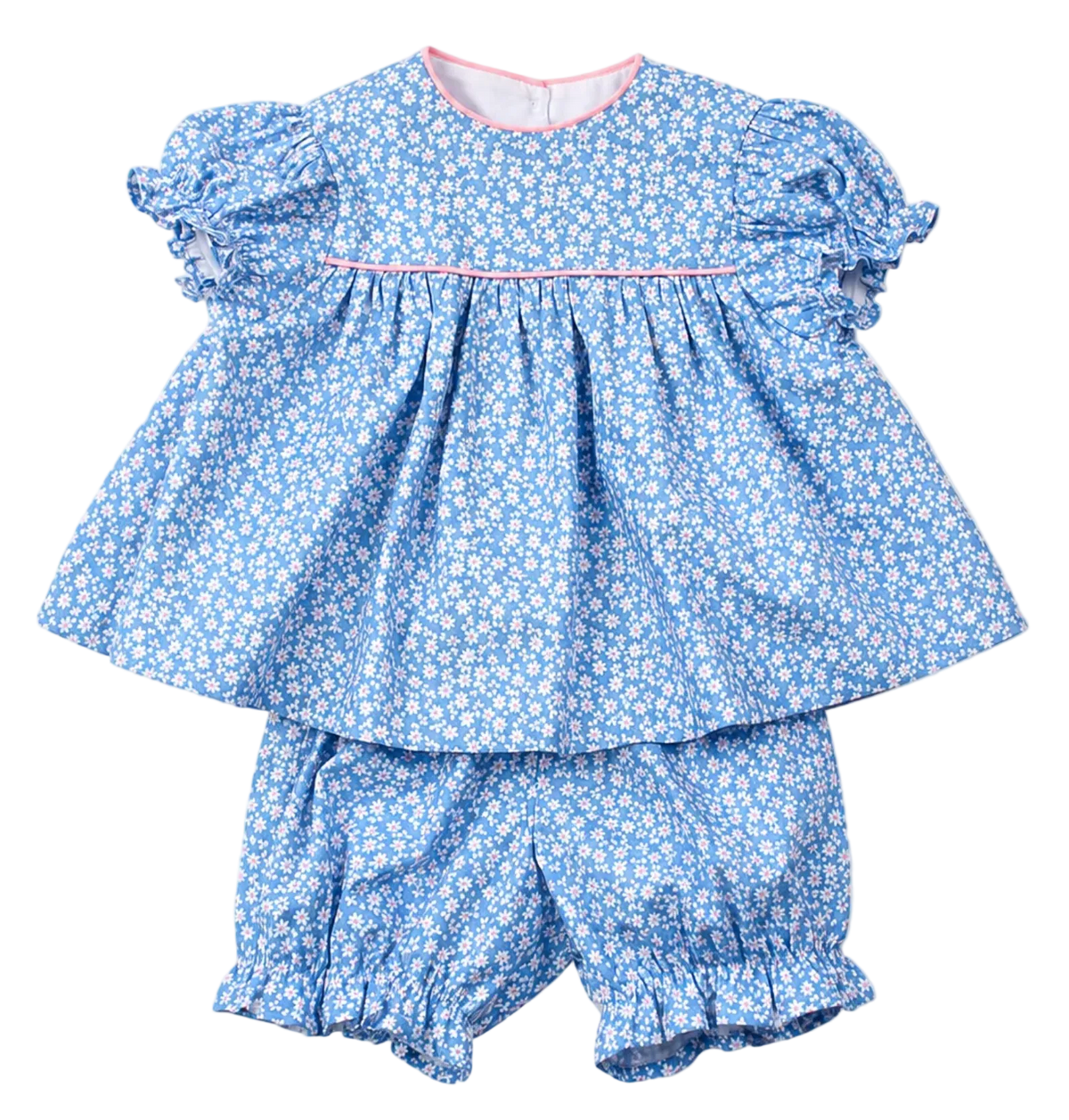 Blue ditsy floral set 
