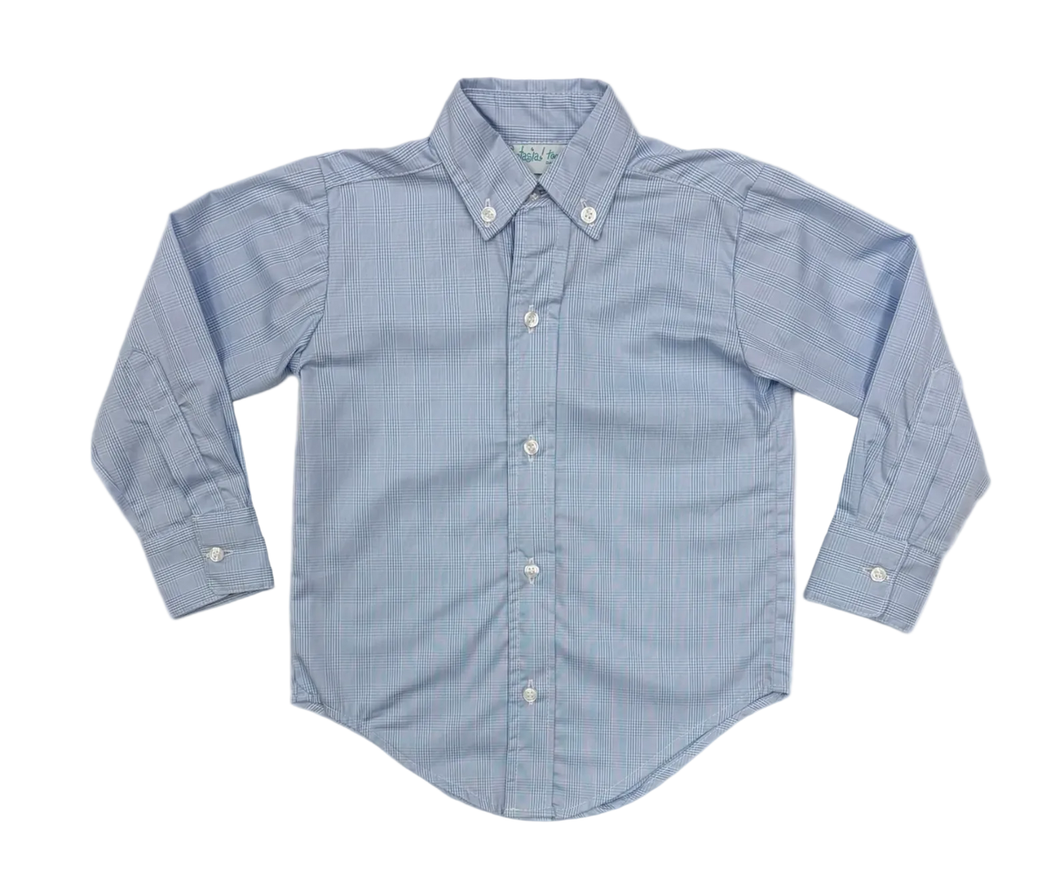 Peri plaid Button down boys longsleeve