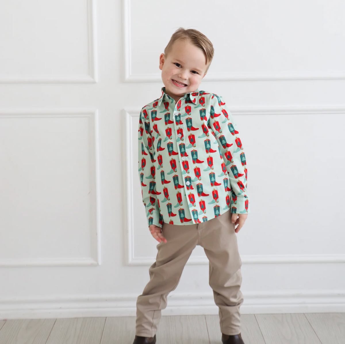 William Shirt Holiday Boots