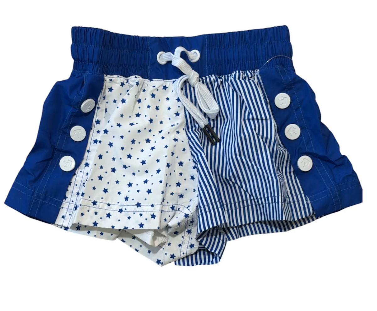 Star And Stripes Block Shorts