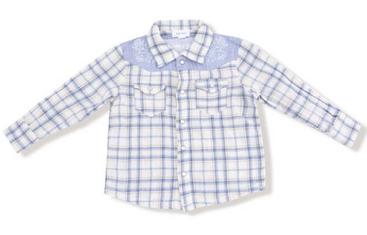 Long Sleeve Western Pearl Snap Shirt