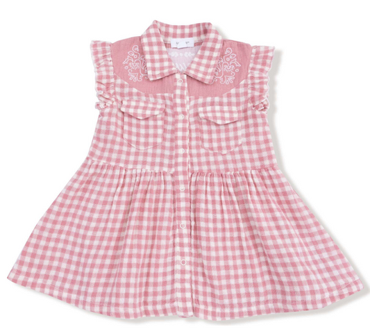 Western Pearl Snap Dress