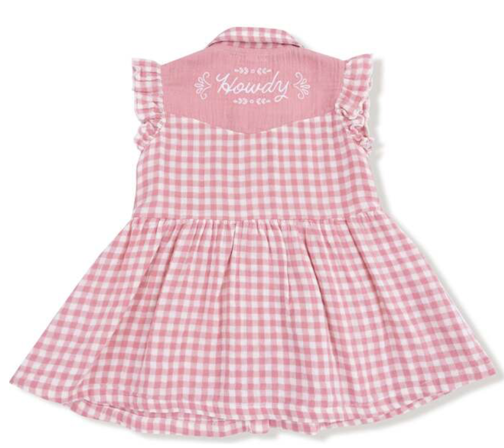 Western Pearl Snap Dress