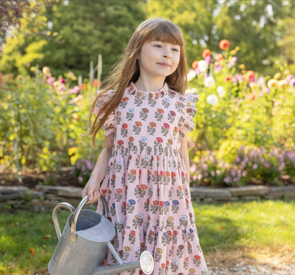 Multi Flower Jennifer Dress