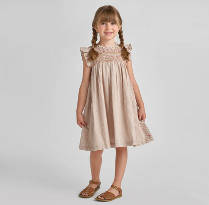 Tawny Brown Stripe Stevie Dress