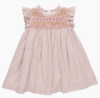 Tawny Brown Stripe Stevie Dress