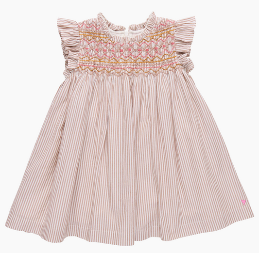 Tawny Brown Stripe Stevie Dress