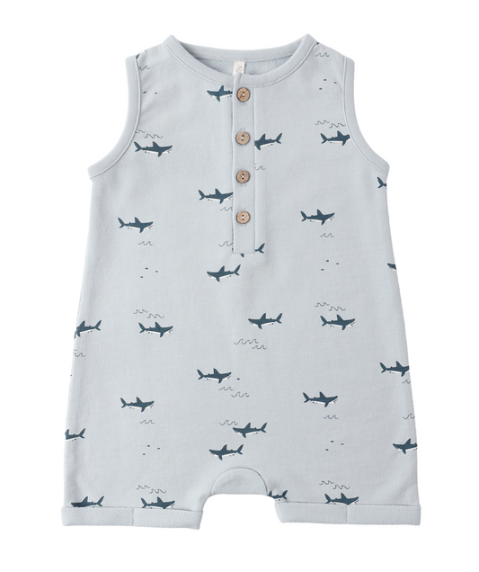 Davis Romper Sharks