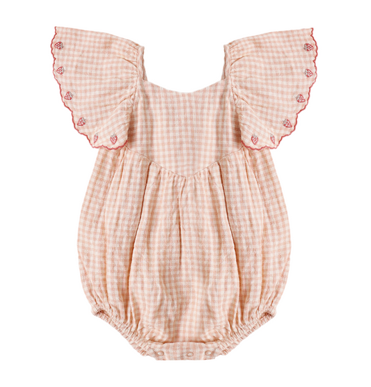 Petal Gingham Roxy Romper
