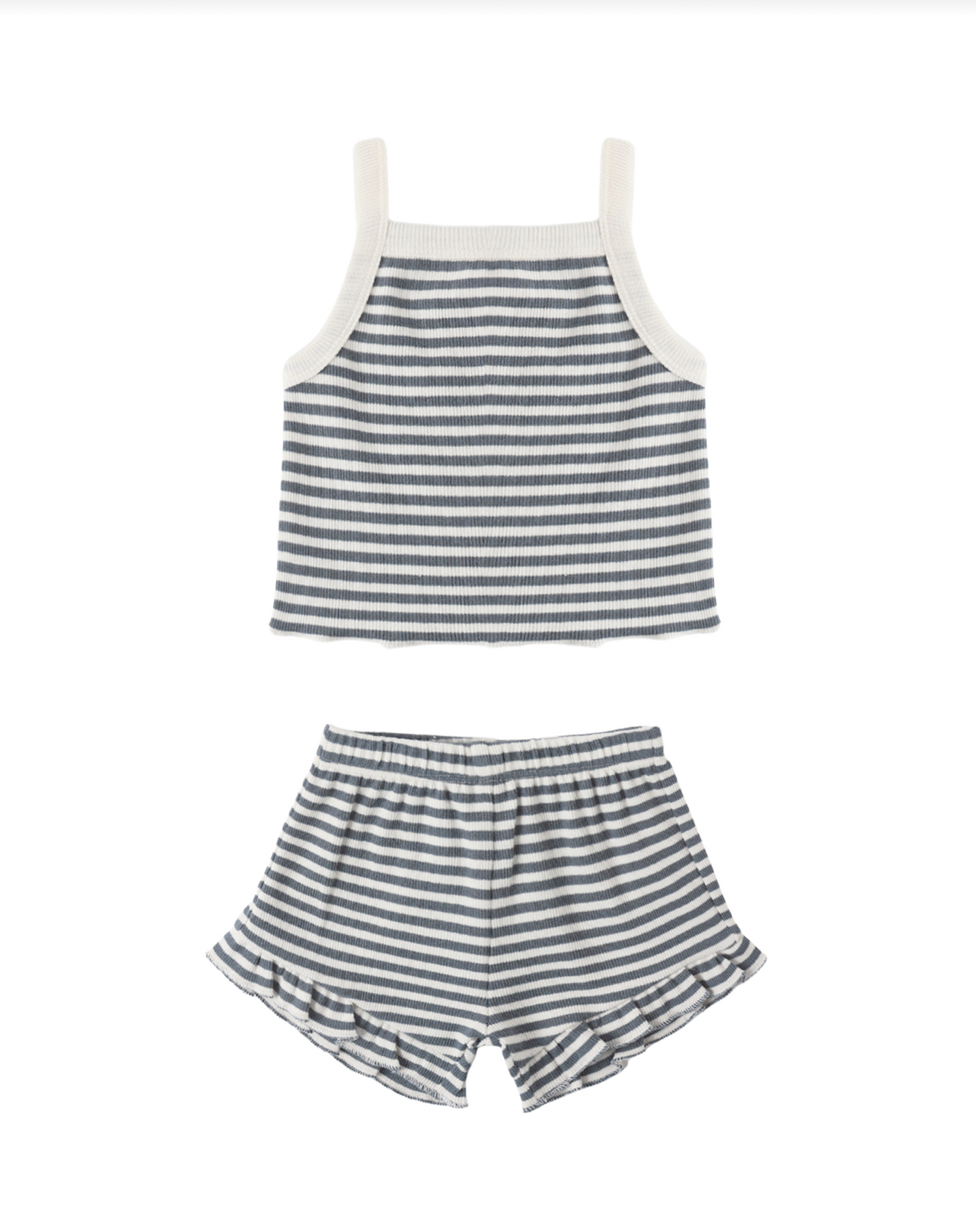 Ocean Stripe Evie Short Set