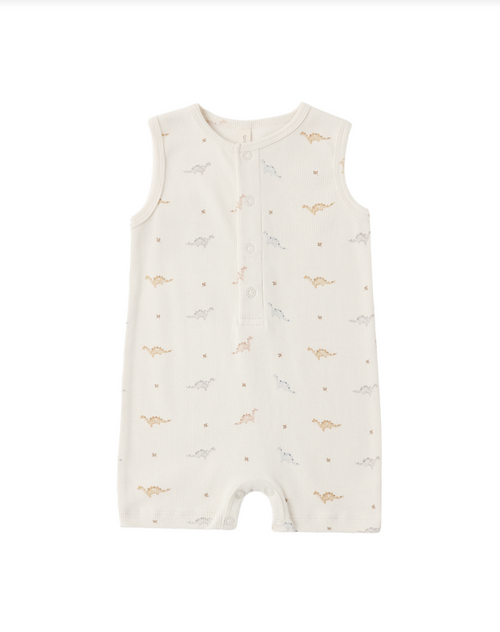 Dinos Ribbed Henley Romper
