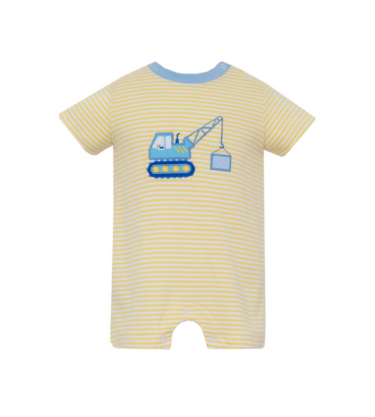 Crane Yellow Knit Romper