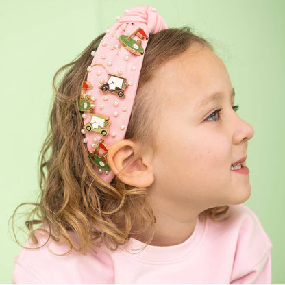Golf Gemstone Headband - Kids Hair Accessories
