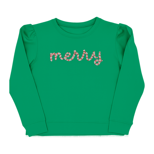 Sequin Merry Green Holly by Azarhia