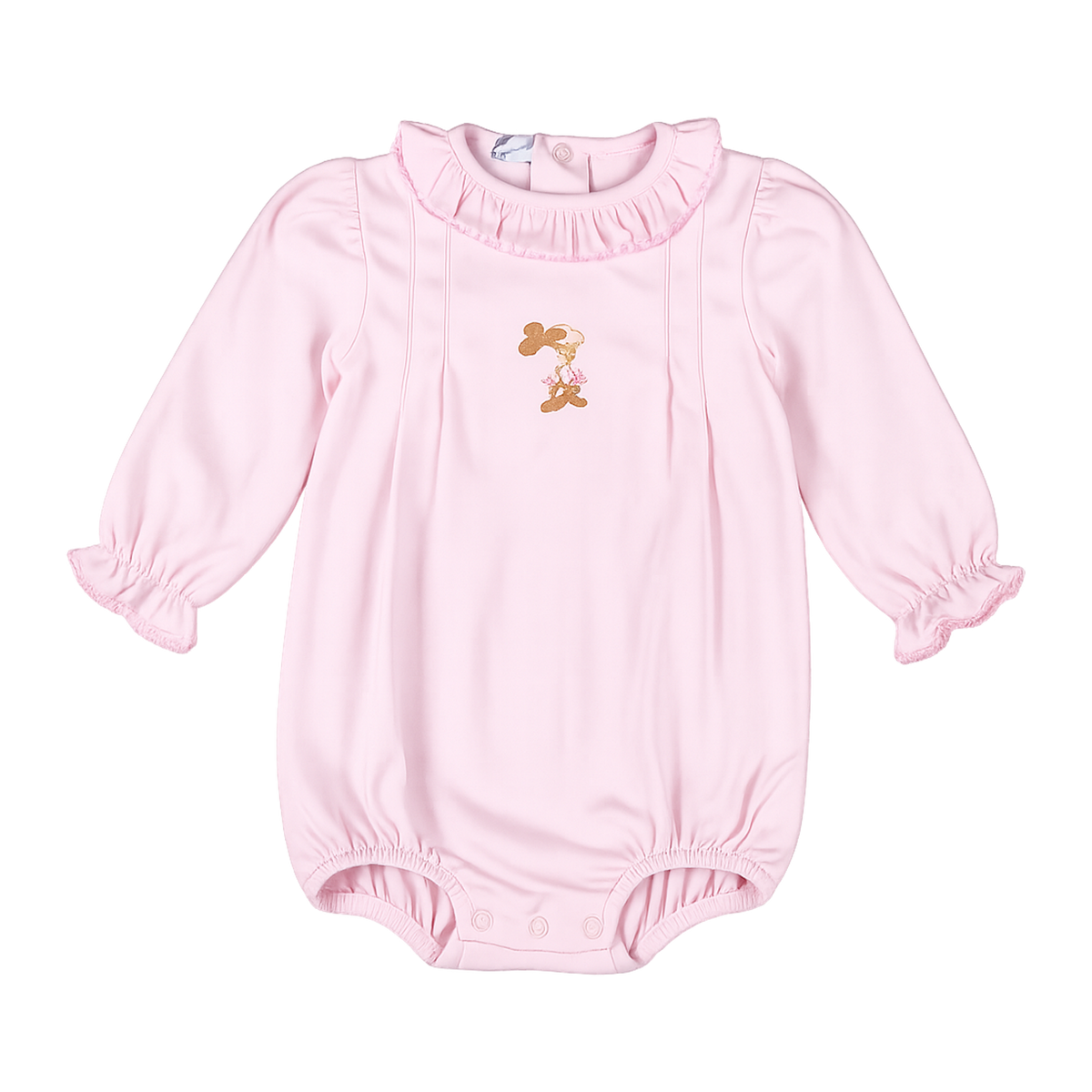 Pink Cowboy long sleeves Pima Bubble by Baby Loren in PNK - PINK Girl Bubble