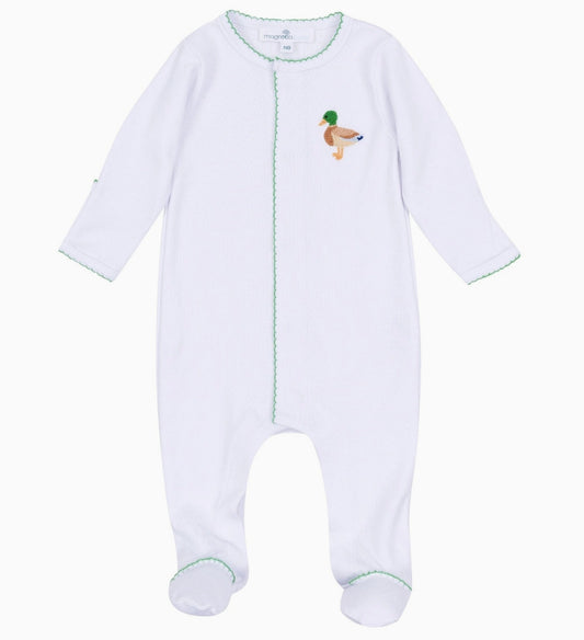 Mallard Moments Footie by Magnolia Baby in Green
