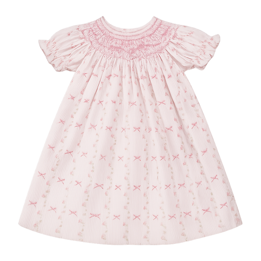 Striped Bow Britney Dress by Sweet Dreams Girls Dress