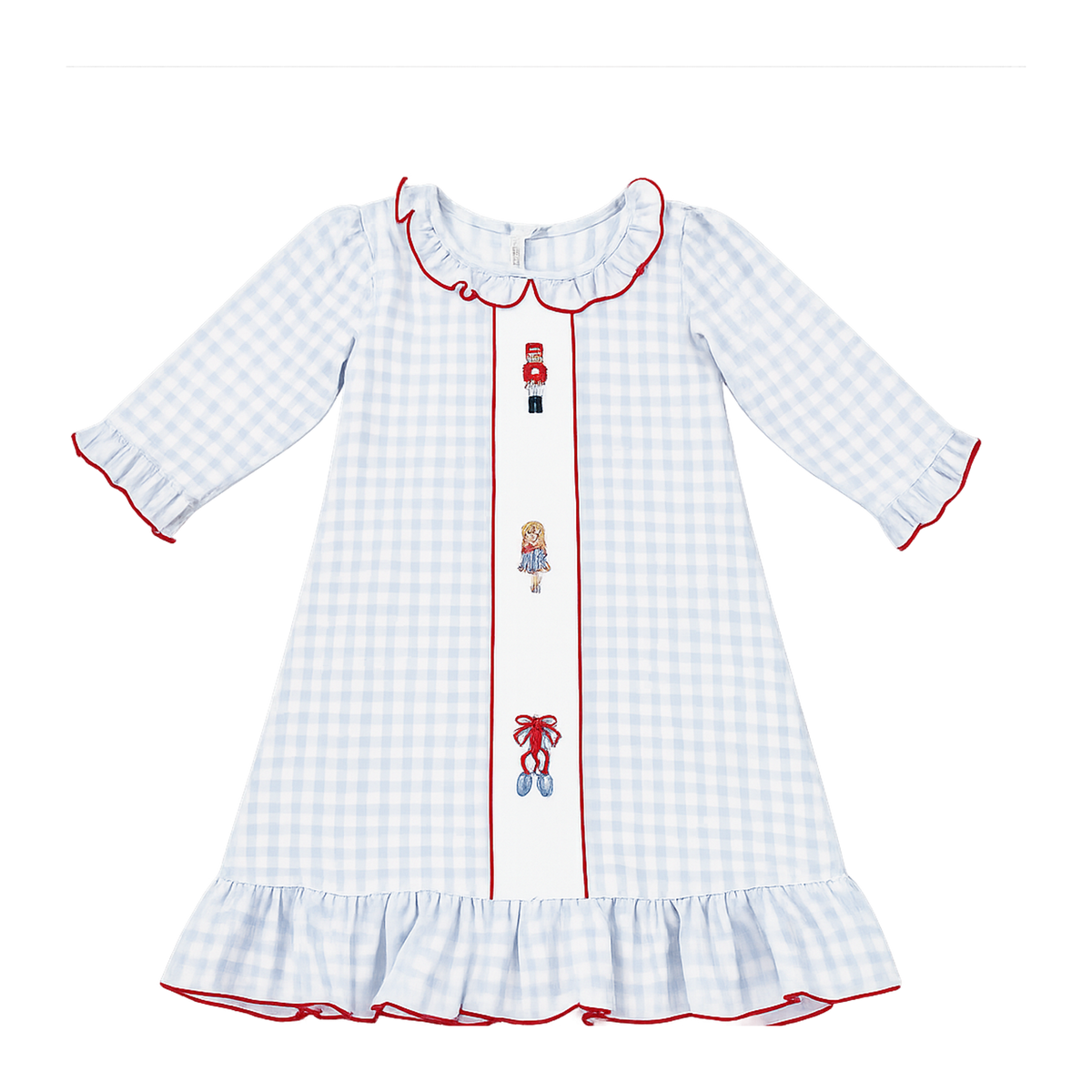 Nutcracker Embroidered Gown by Sweet Dreams in GB Girls Dress