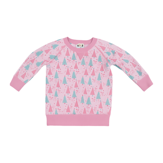 Sugarplu Forrest Caroline Crew by Poppyland in Sugarplum Forest Girls Athleisure