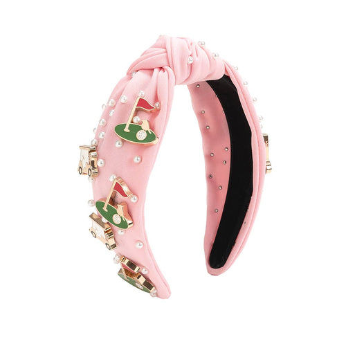Golf Gemstone Headband - Kids Hair Accessories